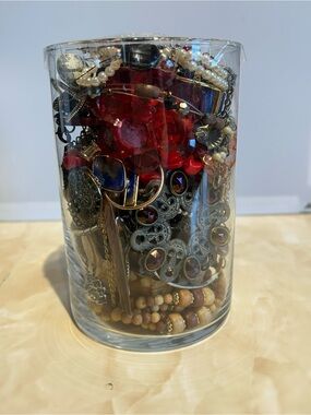Mystery Jewelry Jar Browns , Neutrals , Reds